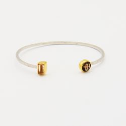 Tourmaline & Smoky Quartz Cuff