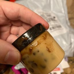 Chocolate sample leaked all over the chocolate chip sample