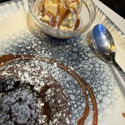 Homemade ice-cream & chocolate cake, the Salted Carmel is extra, Bon appétit!