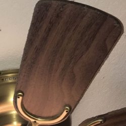 3 Rivers Outfitters - Thick amount of dust on the ceiling fan.