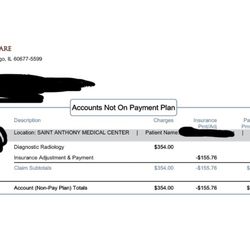 OSF Medical Group - Rock Cut Primary Care - $354 for "diagnostic" radiology