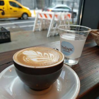 Think Coffee - Coconut milk cappuccino. - Coffee & Tea Near Me - New York, New York Think Coffee - Coconut milk cappuccino. - Coffee & Tea Near Me - New York, New York
