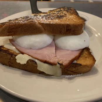 Fork and Spoon - Poached Eggs on Monte Cristo - New American Near Me - New Braunfels, Texas