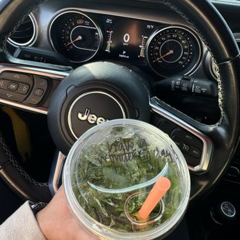 Dutch Bros Coffee - Watermelon Green Apple iced rebel - Juice Bars & Smoothies Near Me - Turlock, California