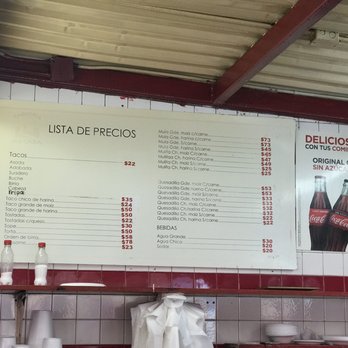 Taqueria Mi Casa - Menu kinda pricey. - Tacos Near Me - Tijuana, BCN Taqueria Mi Casa - Menu kinda pricey. - Tacos Near Me - Tijuana, BCN