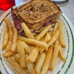 Reuben and fries Reuben and fries
