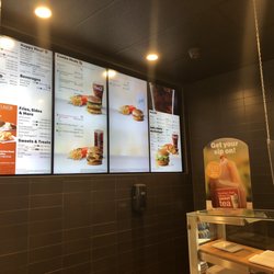McDonald's - The limited menu and plexiglass barriers during the pandemic.