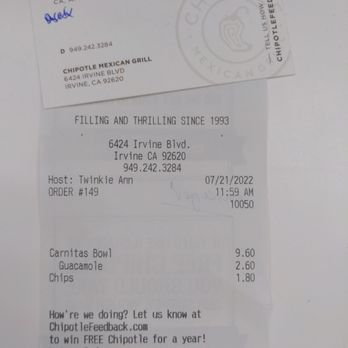 Chipotle Mexican Grill - Mexican Near Me - Irvine, California Chipotle Mexican Grill - Mexican Near Me - Irvine, California