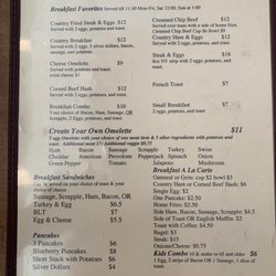 The Frying Pan - Menu