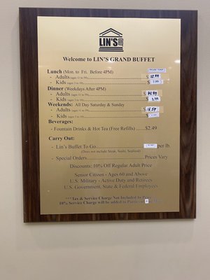 Menu photo 4 Lin’s International Buffet Selma, TX