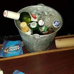 The beer bucket as I like to call it. $20.00 for 5 bottles after 8pm before you get 6 for $20.00