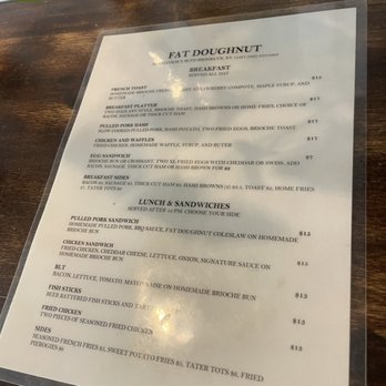 Fat Doughnut - menu - Donuts Near Me - Brooklyn, New York Fat Doughnut - menu - Donuts Near Me - Brooklyn, New York