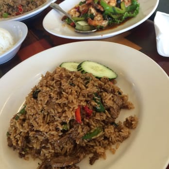 Thai Taste Restaurant - Spicy beef fried rice and Shrimp Ka Prow - Thai Near Me - Manassas, Virginia Thai Taste Restaurant - Spicy beef fried rice and Shrimp Ka Prow - Thai Near Me - Manassas, Virginia