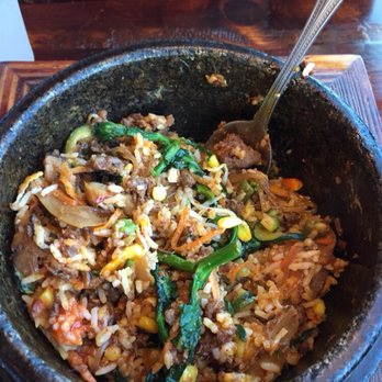 Burning Rice - Here is the bibimbap - Korean Near Me - Frisco, Texas