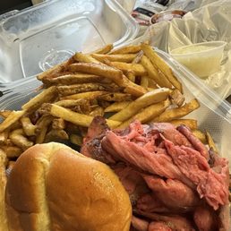 Pit beef & fries