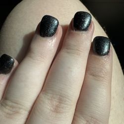 Silver Nails - Shimmery Steel-ish Blue (262 I think?) Nails