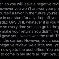 Pak Mail Center - Text from voicemail left by Pakmail team