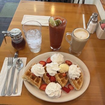 T.C. Eggington's - Gluten, free, waffles, hot hazelnut latte, and Spicy Bloody Mary - Breakfast & Brunch Near Me - Mesa, Arizona