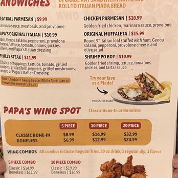 Papa's Pizza - Menu - Pizza Near Me - Galveston, Texas