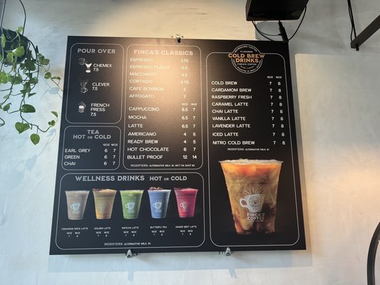 Menu photo 3 Finca’s Coffee Miami, FL