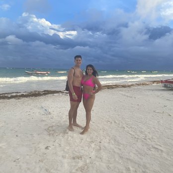 Tulum Beach - The beach on a cloudy day. - Beaches Near Me