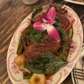 Saranrom Thai - Crispy Duck Basil - Thai Near Me - Elmhurst, New York Saranrom Thai - Crispy Duck Basil - Thai Near Me - Elmhurst, New York