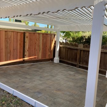 Noma Land Designs - Restored Pergola with new paver flooring. - Landscaping Near Me Noma Land Designs - Restored Pergola with new paver flooring. - Landscaping Near Me