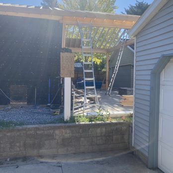 Advantage Roofing & Construction - Disadvantage construction leave their ladders up overnight ensuring a safe worksite because wind never blows these ladders down. - Roofing Near Me Advantage Roofing & Construction - Disadvantage construction leave their ladders up overnight ensuring a safe worksite because wind never blows these ladders down. - Roofing Near Me