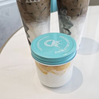 Coconut Jelly King - Coconut latte (has expresso) - Desserts Near Me - Alhambra, California Coconut Jelly King - Coconut latte (has expresso) - Desserts Near Me - Alhambra, California