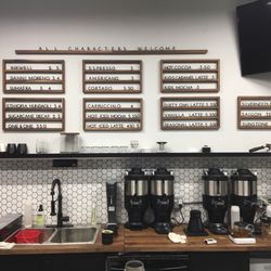Character Coffee - Wall menu