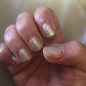 Fancy Nails II - 9 day old gel mani with peeling polish. It appears the mani was done several weeks ago because the cuticles were not pushed back properly. - Nail Salons Near Me - Fishers, Indiana