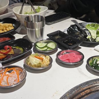 Daikon Korean BBQ - Banchan, seasoned fries, fish cake, and salad - Barbeque Near Me - Vallejo, California Daikon Korean BBQ - Banchan, seasoned fries, fish cake, and salad - Barbeque Near Me - Vallejo, California