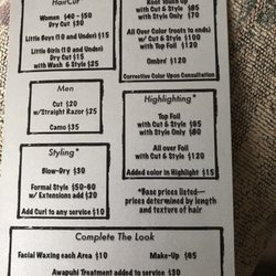 Hairology Studio - Services May 2017