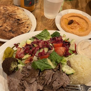 Hummus Mediterranean Kitchen - Lamb and Beef Rice Plate (4.7/5) - Mediterranean Near Me - San Mateo, California Hummus Mediterranean Kitchen - Lamb and Beef Rice Plate (4.7/5) - Mediterranean Near Me - San Mateo, California