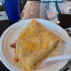 Misbehavin' Creperie - Ham, egg and cheese