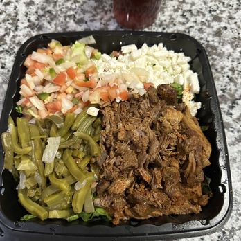 Birrieria Estilo Jalisco - Not the salad on the menu! Not what I ordered! - Tacos Near Me - San Antonio, Texas