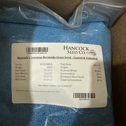 Hancock Farm & Seed - Seed sent