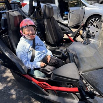 SD Slingshot Rentals - Grandma getting ready for her first slingshot ride. "Where's the door"? - Car Rental Near Me SD Slingshot Rentals - Grandma getting ready for her first slingshot ride. "Where's the door"? - Car Rental Near Me