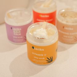 Aesthetics By Kell - Our best selling Latika Whipped Scrubs available to sample at the mixing bar sink. Perfect for yourself or gift giving!