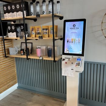 Kokee Tea - Electronic ordering station - Bubble Tea Near Me - Lorton, Virginia
