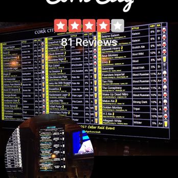 Cork City - a menu for a drink at a bar - Pubs Near Me - Hoboken, New Jersey Cork City - a menu for a drink at a bar - Pubs Near Me - Hoboken, New Jersey