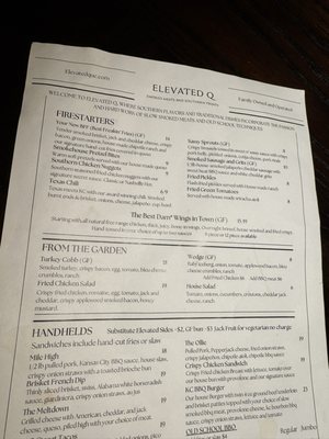 Menu photo 2 Elevated Q Westminster, CO