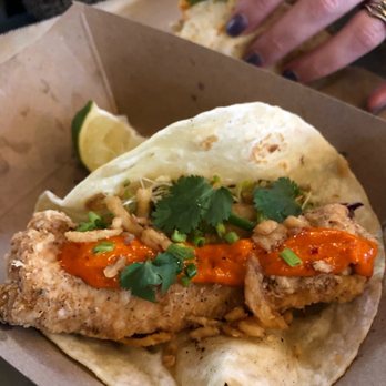 Beacon Brewery - Fish of the day taco which was mahi - Brewpubs Near Me - LaGrange, Georgia