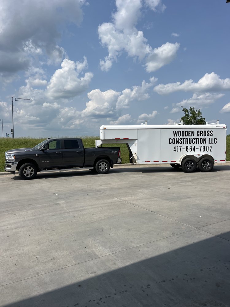 Slide of Wooden Cross Construction