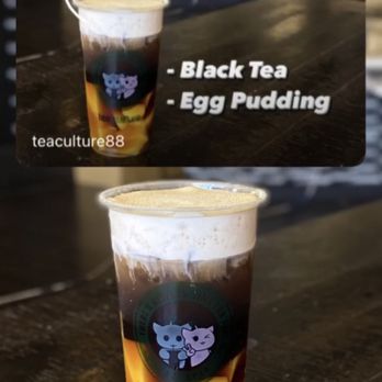 Tea Culture - Their social media post for how much sea cream they usually put for their drinks - Desserts Near Me - Elk Grove, California