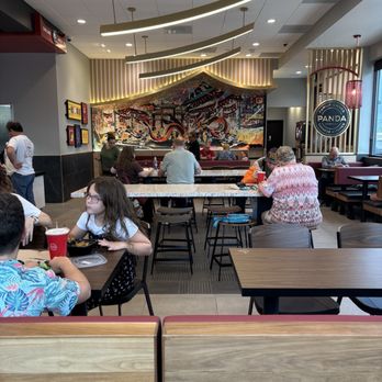 Panda Express - seating in restaurant - Chinese Near Me - Spring Hill, Florida