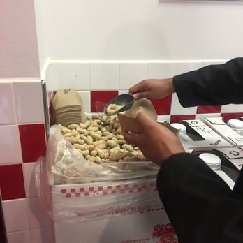 Five Guys - Grabbing some peanuts! - Burgers Near Me - Moorestown, New Jersey