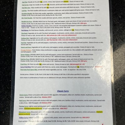 Menu photo 7 Sasi's Thai Restaurant Brownsville, TX Menu photo 7 Sasi's Thai Restaurant Brownsville, TX