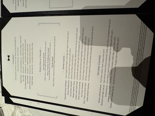 Menu photo 2 Eddie V's Prime Seafood Nashville, TN Menu photo 2 Eddie V's Prime Seafood Nashville, TN