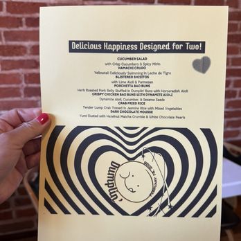 Dumplin' - Valentine's menu - Asian Fusion Near Me - Denver, Colorado